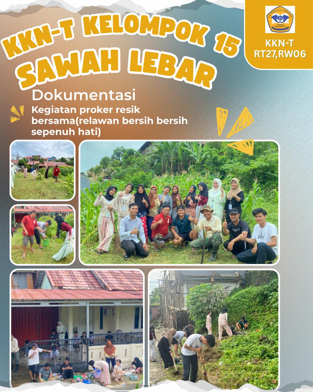 RESIK BERSAMA (RELAWAN BERSIH-BERSIH SEPENUH HATI)